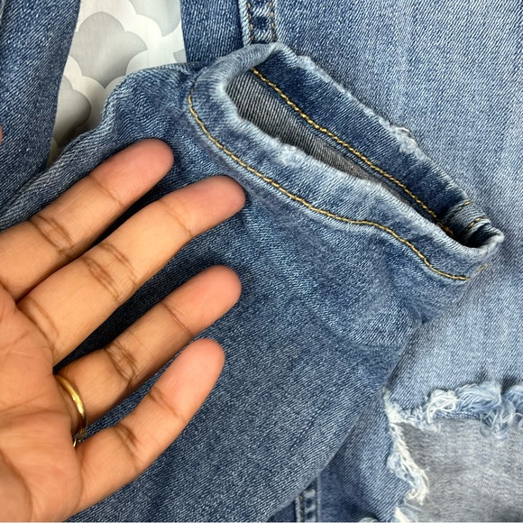 EUC Free People High Rise Busted Knee Skinny Fit Jeans - Picture 9 of 13